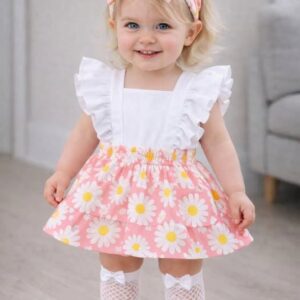 Robe bébé fleurs rose 💟