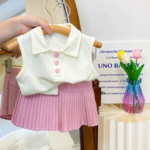 Enssemble jupe rose 2 piece