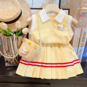 Enssemble jaune Chic avec sac