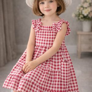 Robe rouge avec chapeau