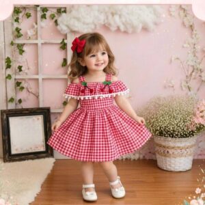 Robe cerise rouge