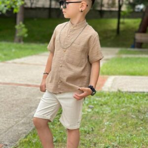Mini Boss chemise marron