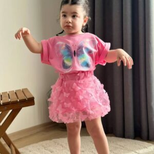 Ensemble betterfly pinky girl