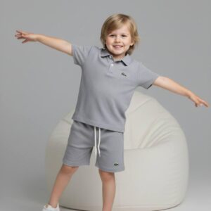 Ensemble lacoste gris garçon