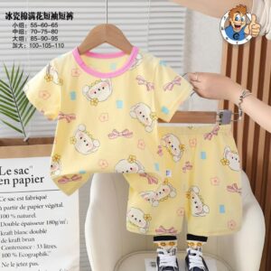 Pyjama jaune et rose bunny