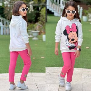 Ensemble minnie mouse rose 2 piéces