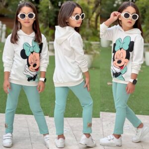 Ensemble minnie mouse vert2 piéces