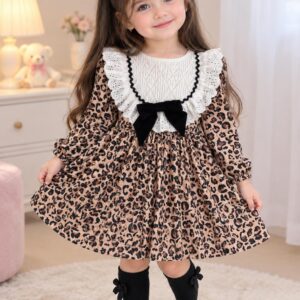 Robe Léopard avec 2 broches cheveux 1