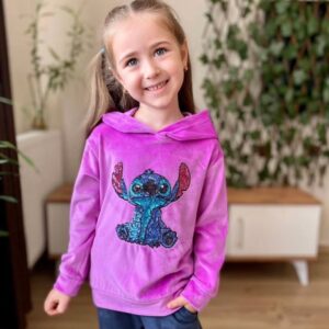 Ensemble pink stitch fille