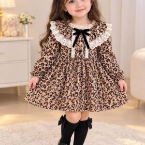 Robe Léopard avec 2 broches cheveux 2