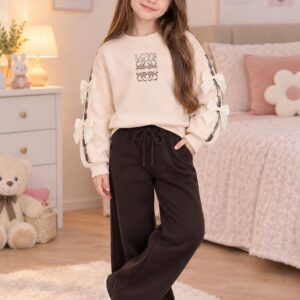 Ensemble marron et beige love