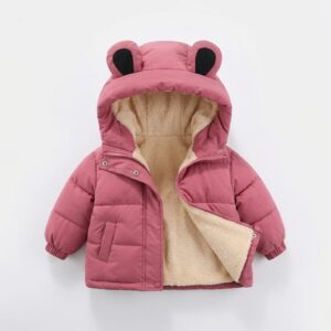 veste doudoune rose