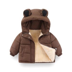 veste doudoune marron