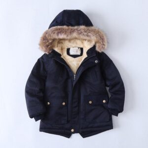 Veste manteau bleu marine