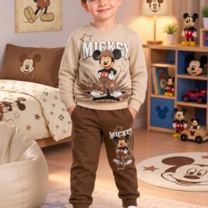 Jokking mickey mouse marron et beige garçon