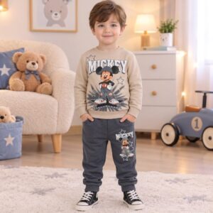 Jokking mickey mouse beige et gris garçon