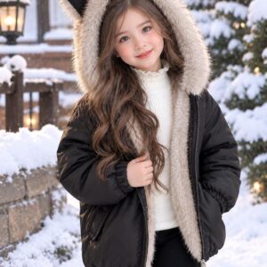 Veste cuire marron fille